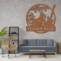 Customizable Rock Band Metal Sign