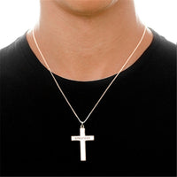 Custom Jewelry with Cross Letters in Sterling Silver