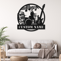 Customizable Rock Band Metal Sign