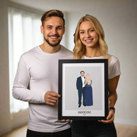 Custom Couples Full Body Premium Portrait (Digital File Only)