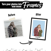 Custom Names & Dates Couples Premium Portrait