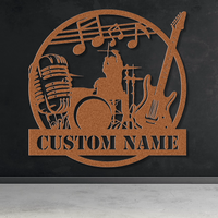 Customizable Rock Band Metal Sign