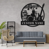 Customizable Rock Band Metal Sign