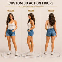 Custom 3D Figurine from Your Photo with Display Box