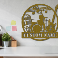 Customizable Rock Band Metal Sign