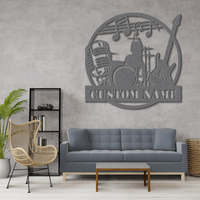 Customizable Rock Band Metal Sign