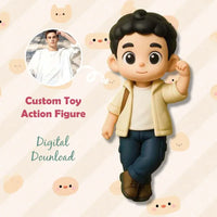 Custom 3D Mini Me Figurine – Personalized Gift from Photo | Desk Collectible Keepsake