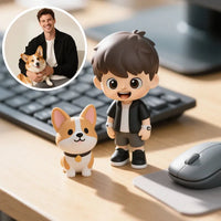 Custom 3D Mini Me Figurine – Personalized Gift from Photo | Desk Collectible Keepsake