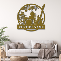 Customizable Rock Band Metal Sign