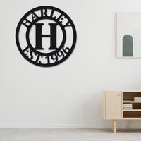 Customizable Metal Wall Name Sign