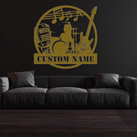 Customizable Rock Band Metal Sign