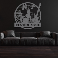 Customizable Rock Band Metal Sign