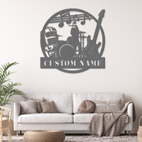 Customizable Rock Band Metal Sign
