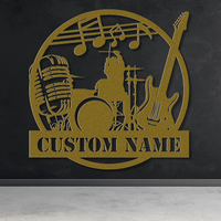 Customizable Rock Band Metal Sign