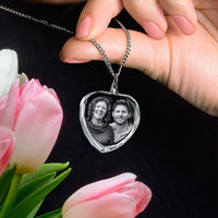 Personalized 2D Photo Crystal Necklace