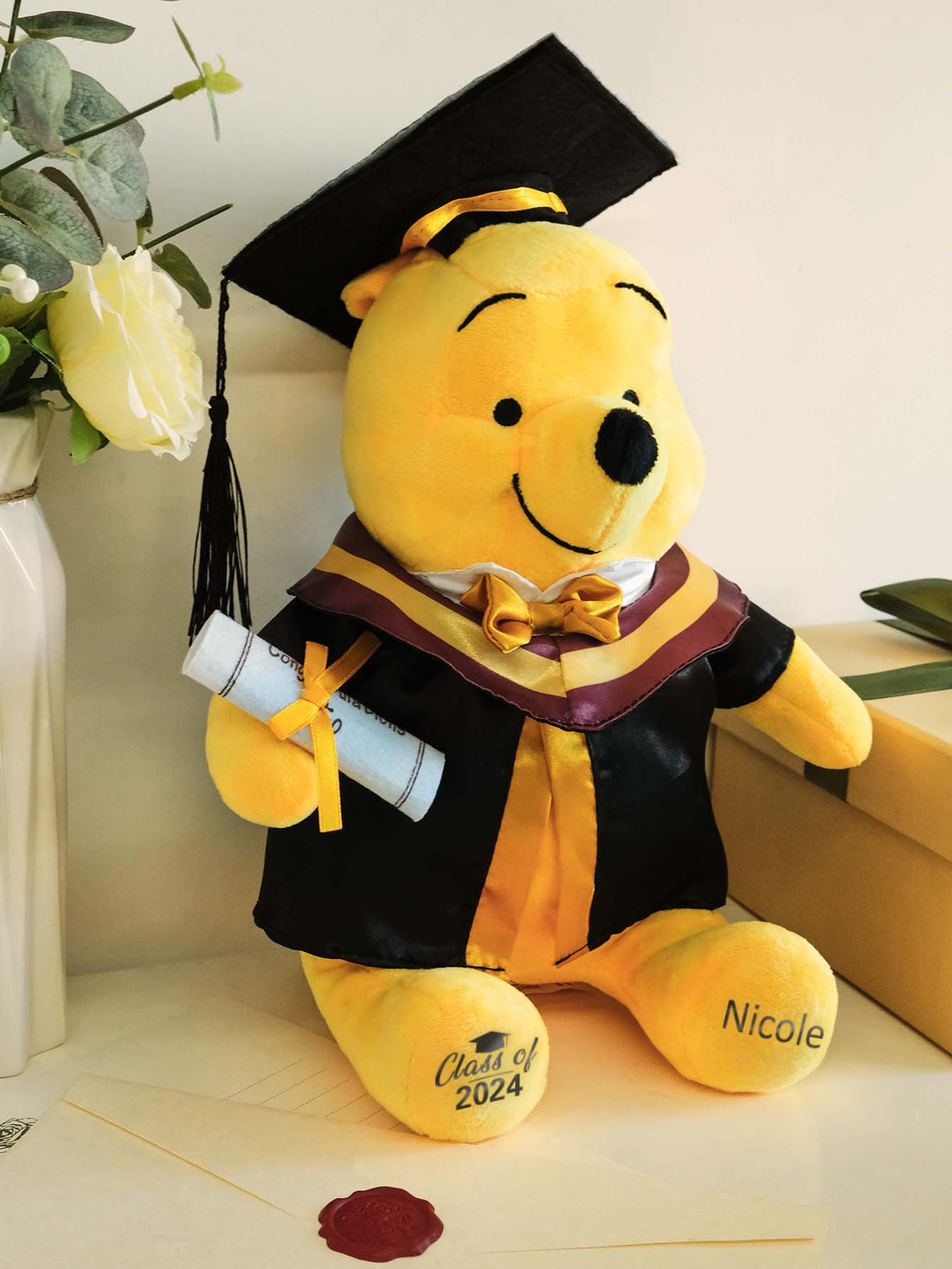 Personalized Graduation Bear with Name and Date