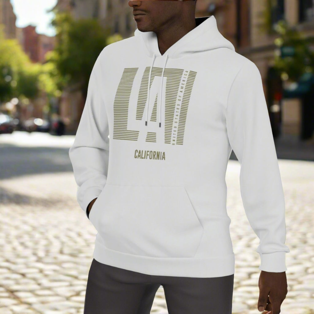 All-Over Print Men's Thicken Pullover Hoodie
