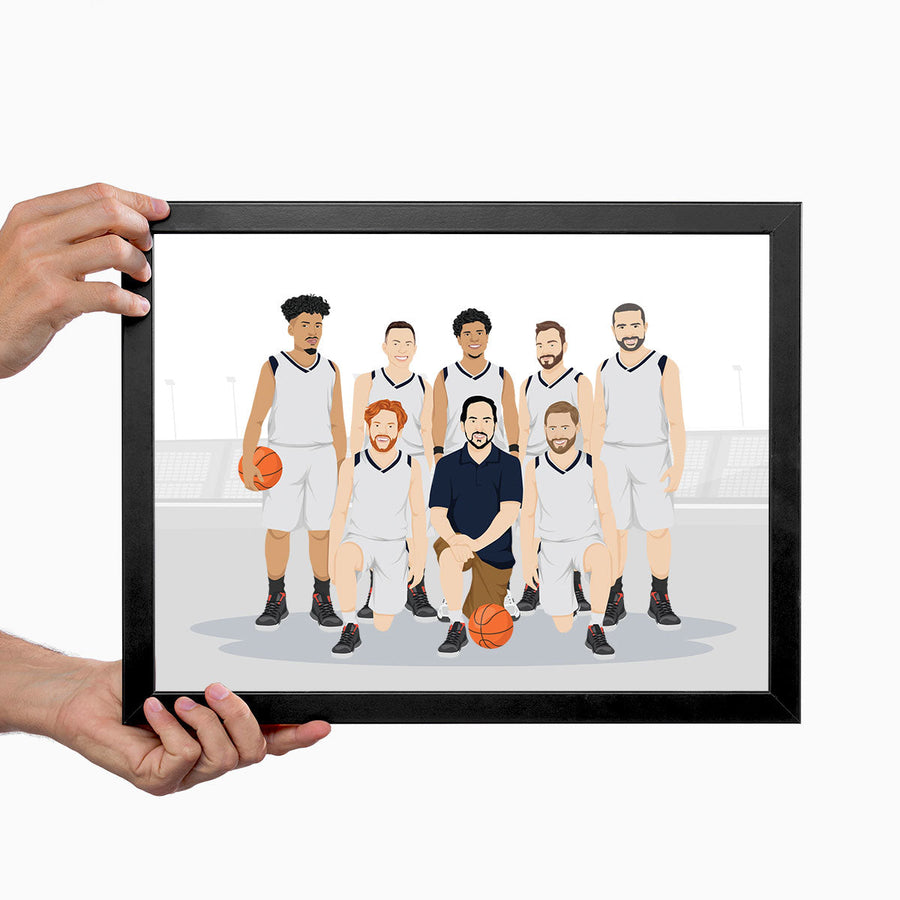 Custom Sports Team Premium Illustration Portraits