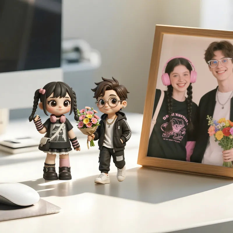Custom 3D Mini Me Figurine – Personalized Gift from Photo | Desk Collectible Keepsake