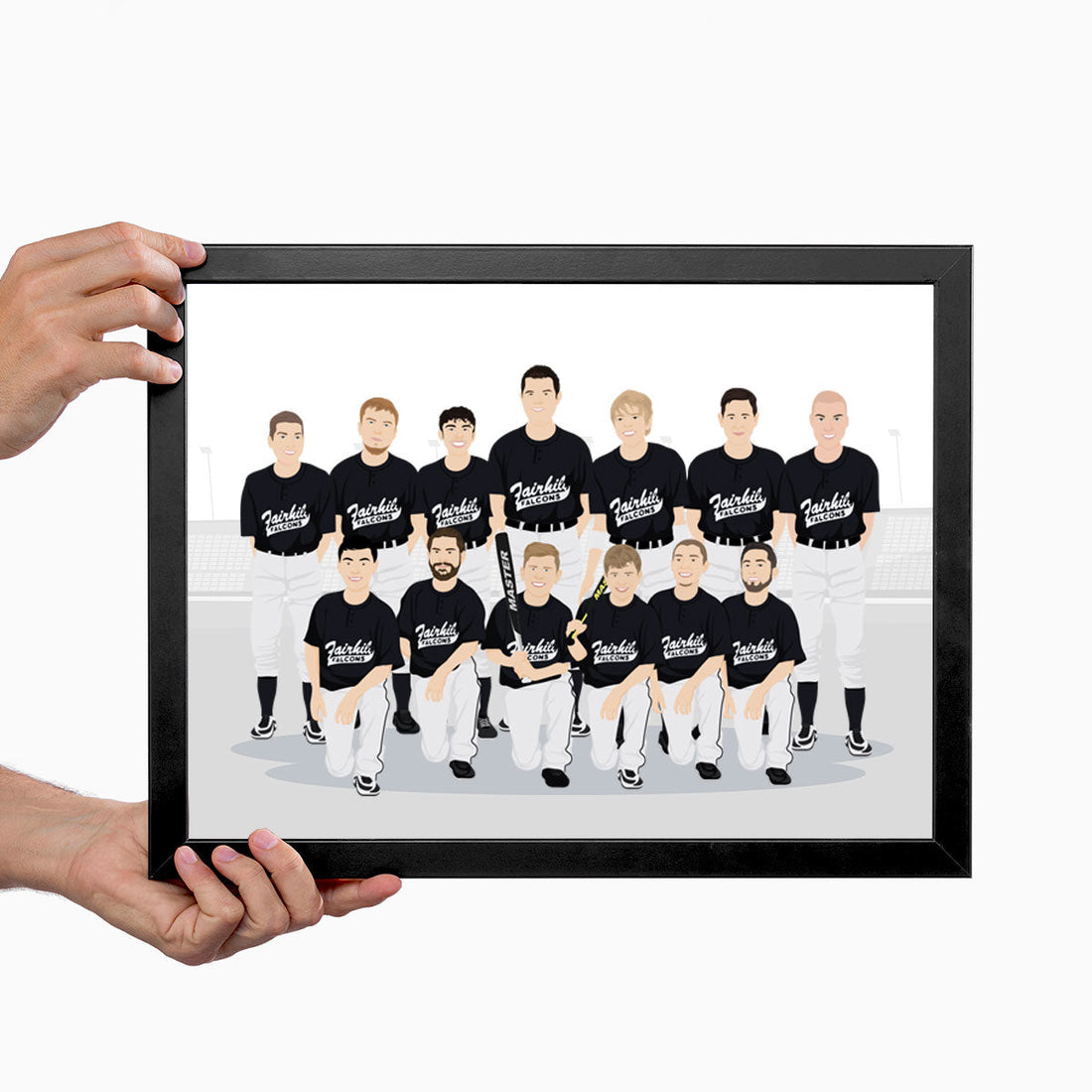 Custom Sports Team Premium Illustration Portraits