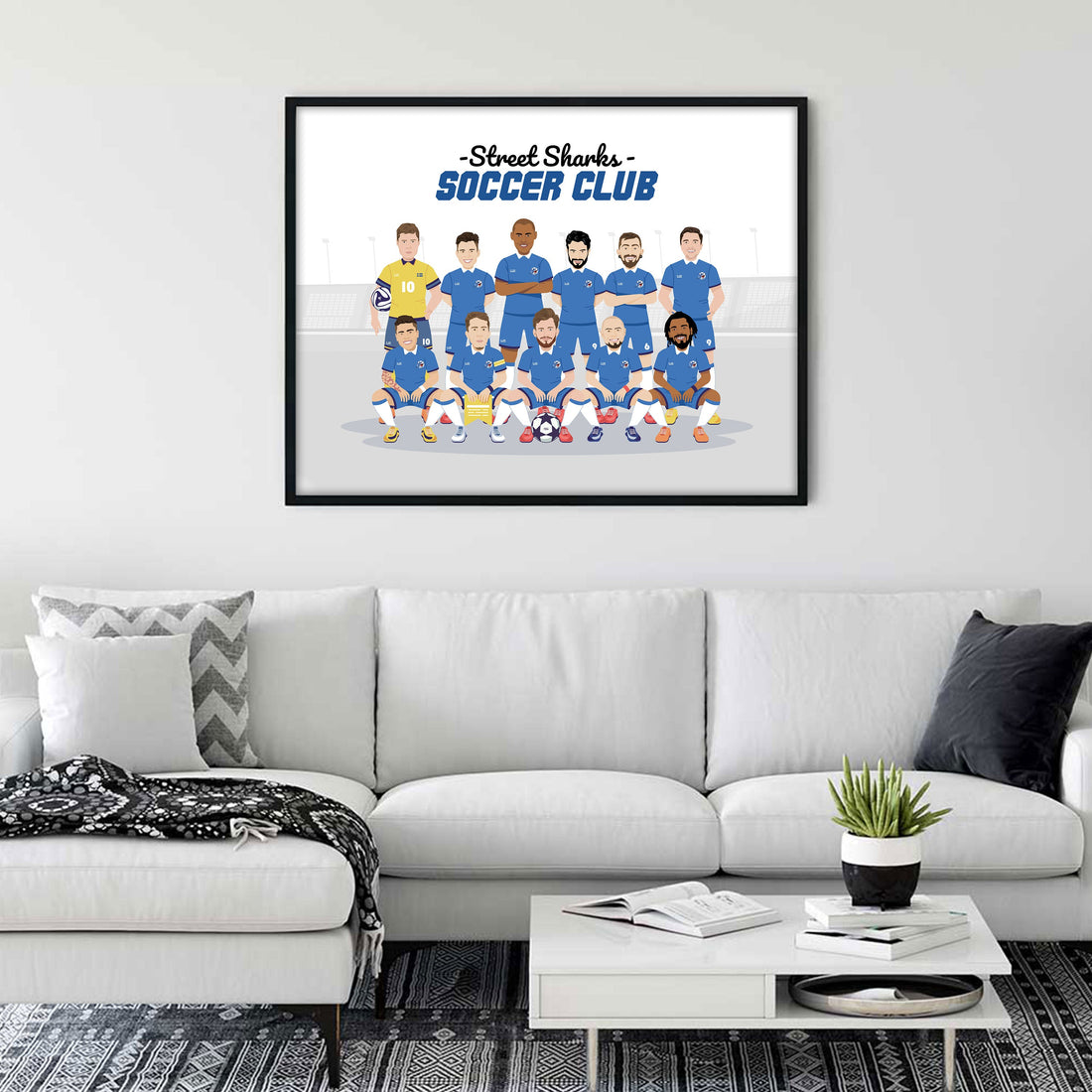 Custom Sports Team Premium Illustration Portraits
