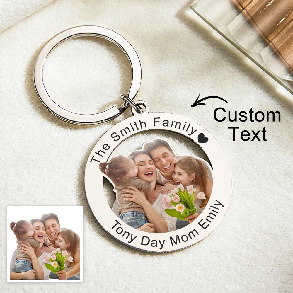 Custom Photo Keychain: Personalized Family-Themed Gifts – Customens