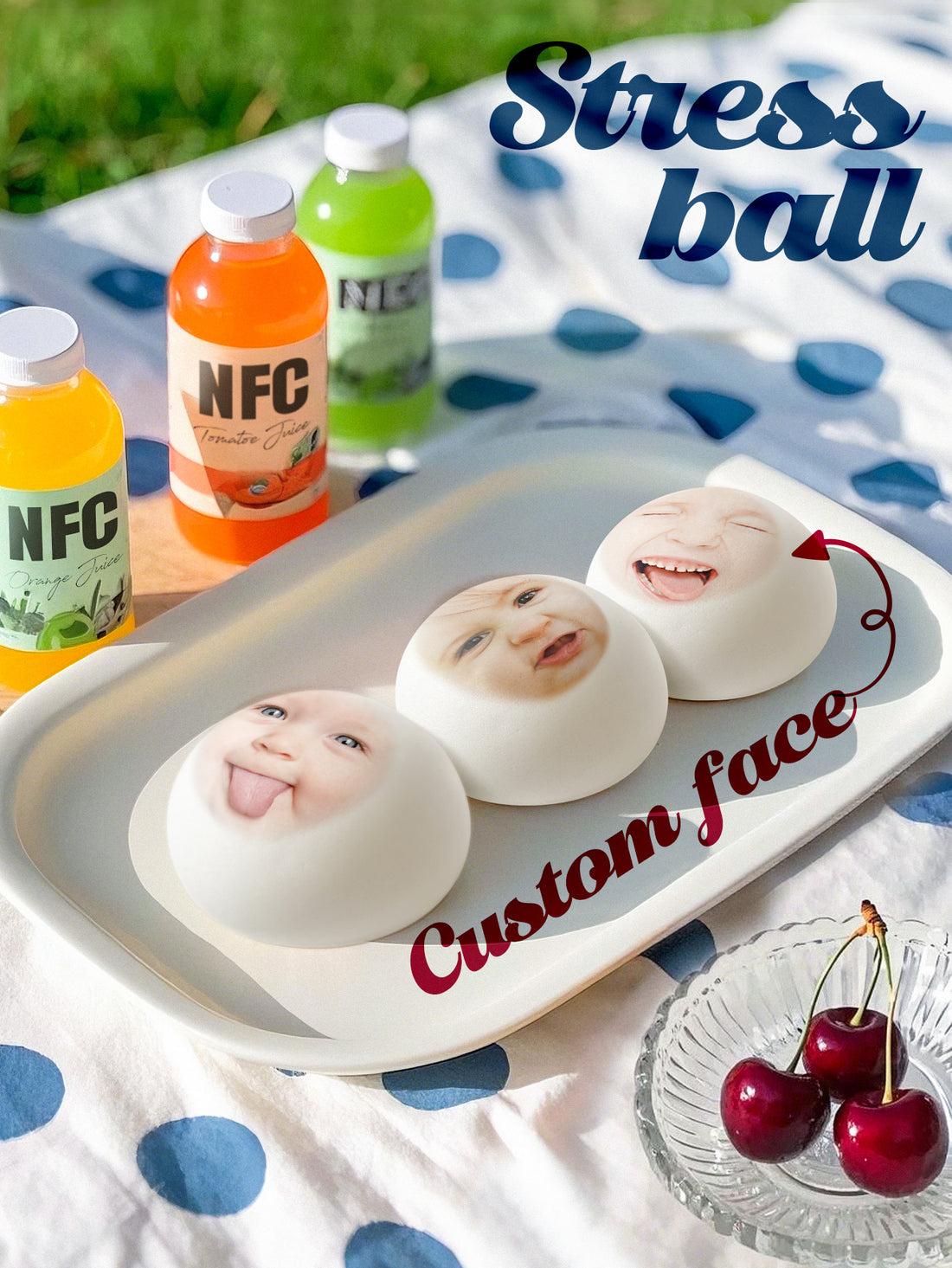 Custom Photo Squishy Bun - Personalized Desk Gift