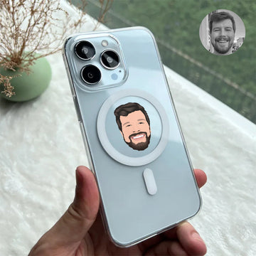 Custom Portrait MagSafe Clear Case