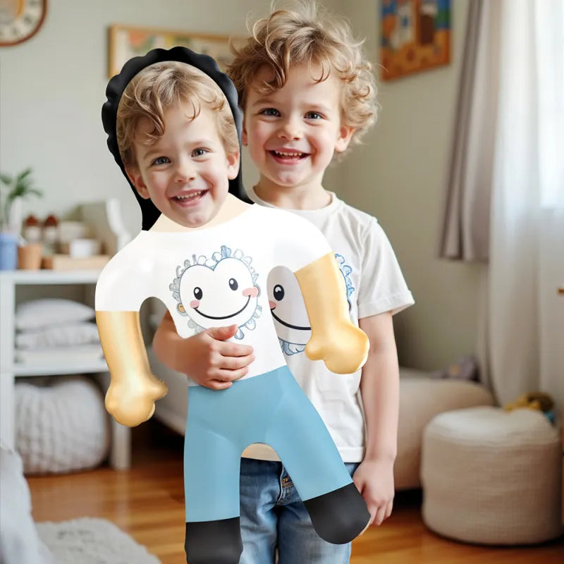 Custom Photo Inflatable Mini Me Doll - Personalized Party Gift
