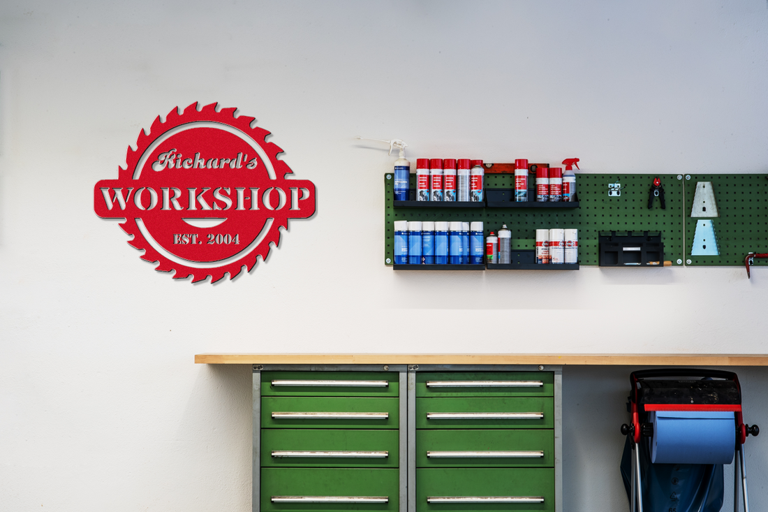 Signcode Workshop Customizable Workshop Sign with Established Year – Customens