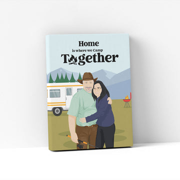 Custom Family Premium Portrait - Camping