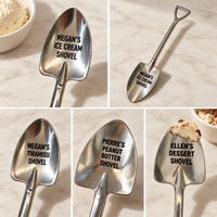 Personalized Engraved Ice Cream Spoon with Name - Shovel Shape