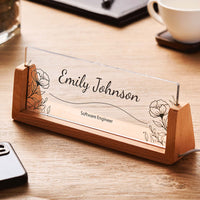 Personalized Acrylic Name Night Light - Warm White