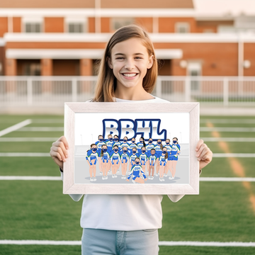 Custom Sports Team Premium Illustration Portraits