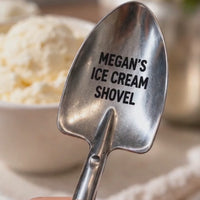 Personalized Engraved Ice Cream Spoon with Name - Shovel Shape